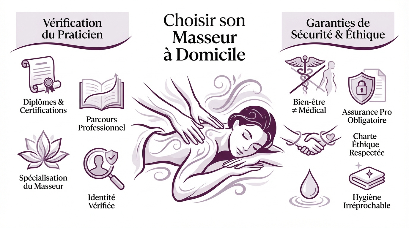 Sélectionner un masseur professionnel à domicile en Île-de-France
