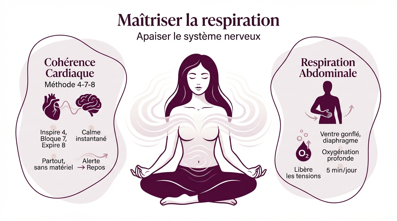 Pratique de la respiration profonde pour la détente