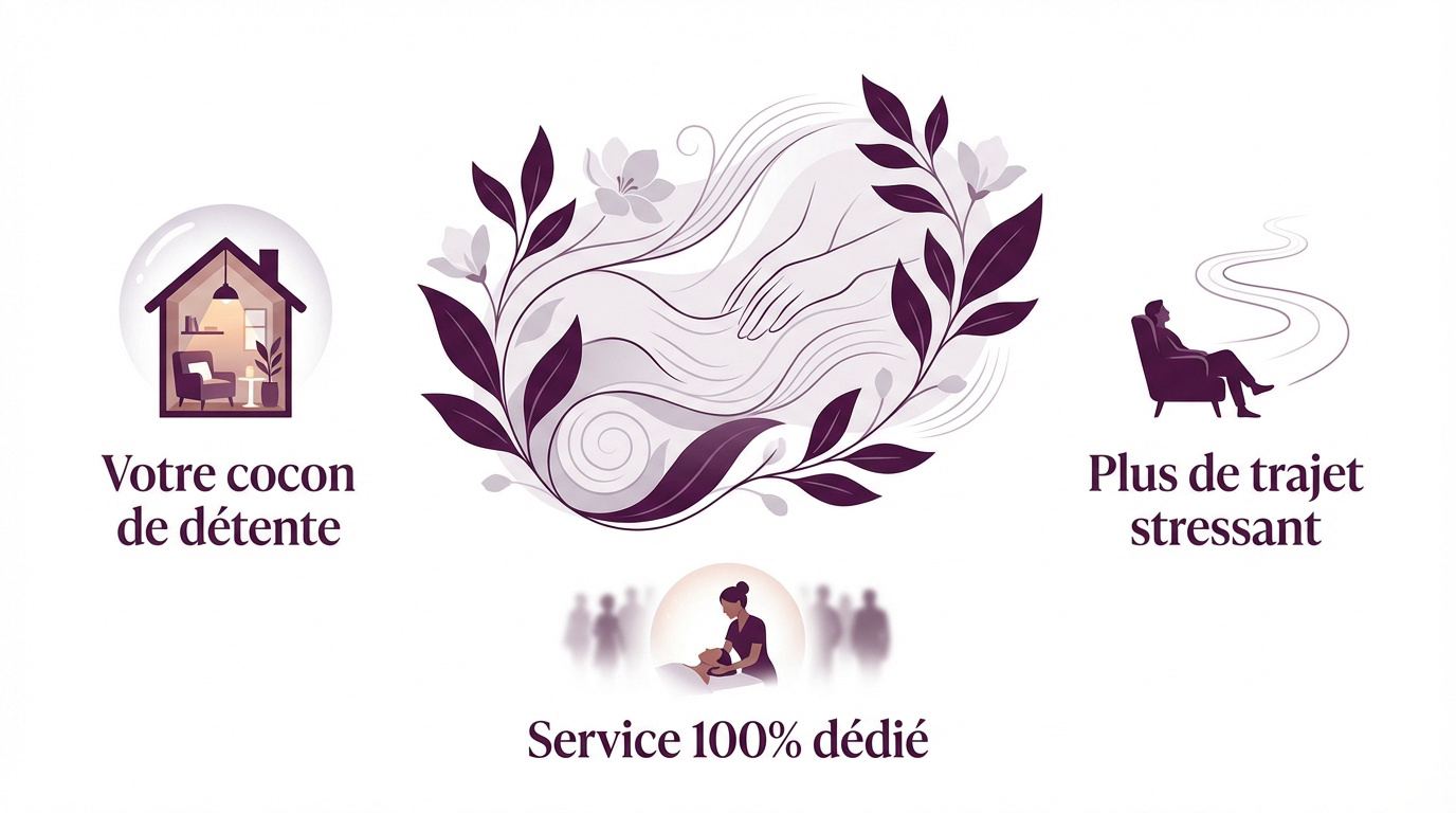 Ambiance sereine pour un massage à domicile à Lyon