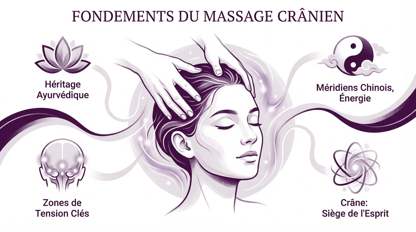 Pratique ancestrale du massage crânien pour l'équilibre des énergies