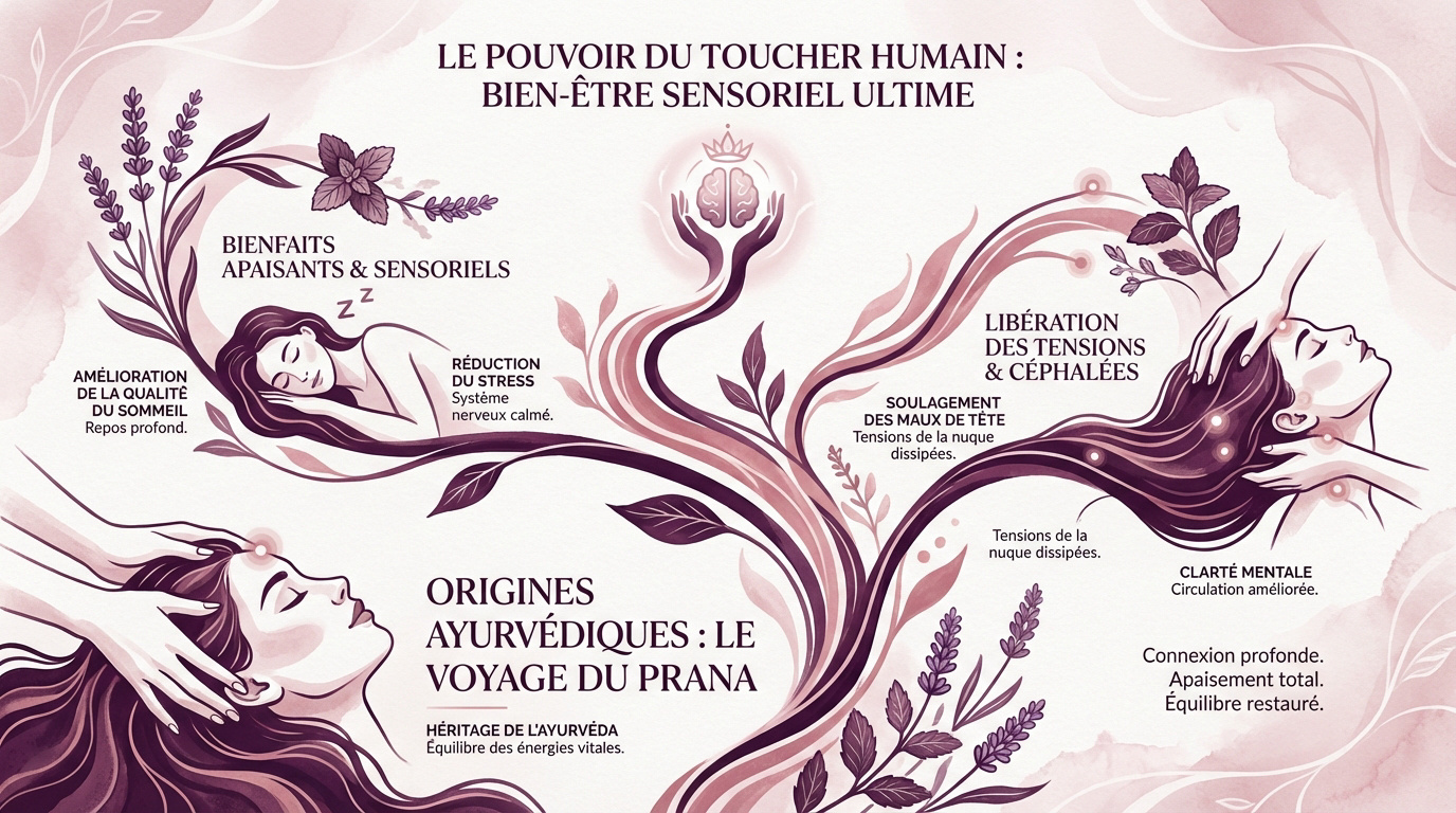 Pratique du massage crânien pour une relaxation profonde