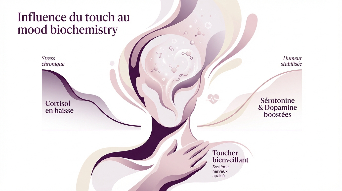Massage thérapeutique apaisant pour réguler les hormones du stress