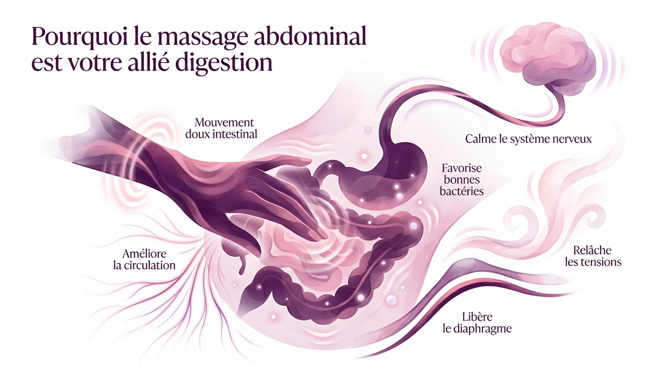 Pratique du massage abdominal pour soulager la digestion et le stress